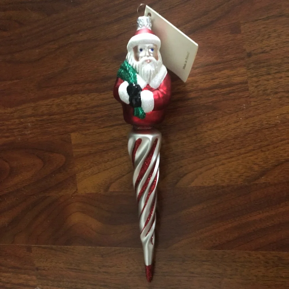 Patricia Breen Designs Spiraling Santa Ornament